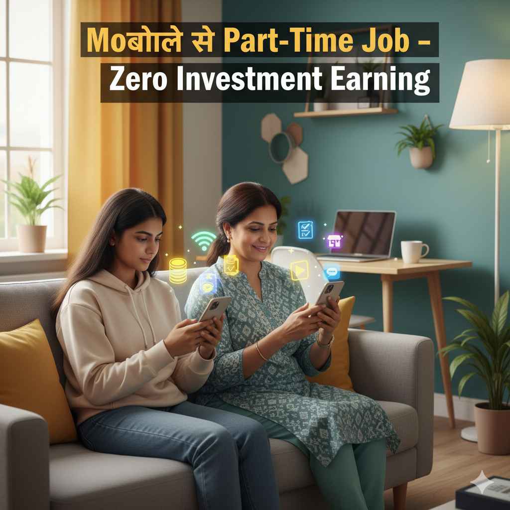 मोबाइल से पार्ट टाइम जॉब कैसे करें ?