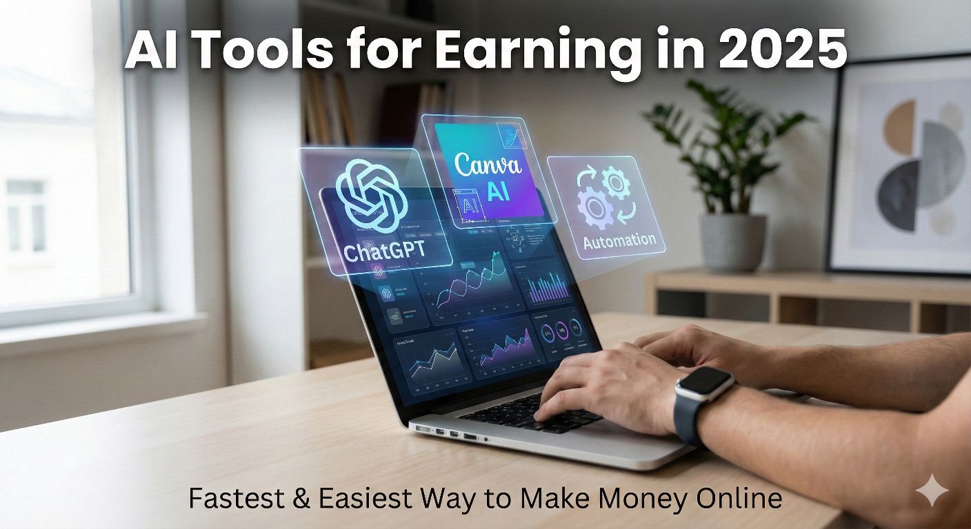 “AI Tools से Earning: 2025 में पैसे कमाने का सबसे आसान तरीका”